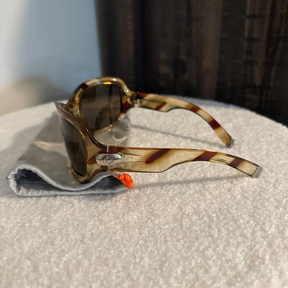 SPY Tortoiseshell Frame Sunglasses with Brown Lenses